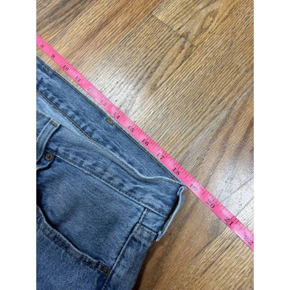 Levis 501 Jeans Men 38x30 Light‎ Blue Wash Denim Button Fly